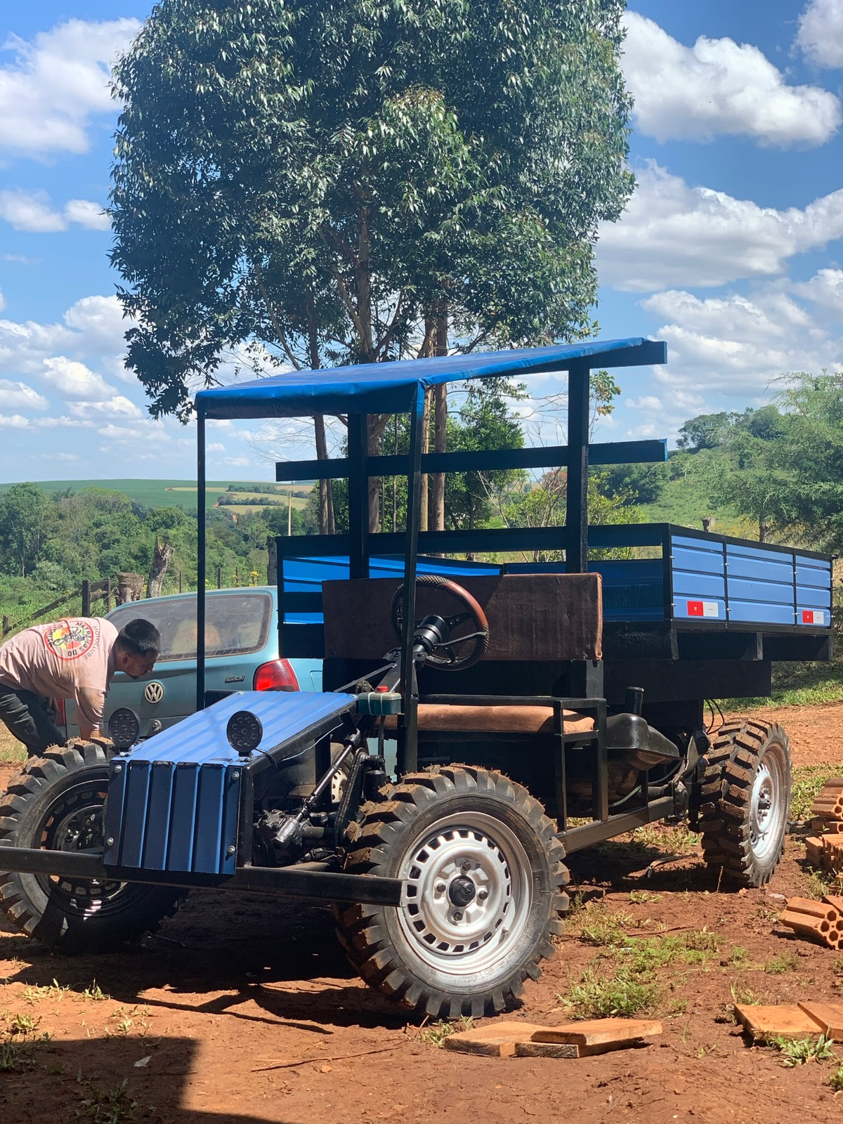Carreta  com mecânica de fusca